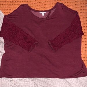 Maroon American Eagle top